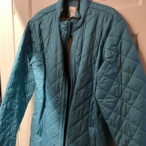 Peter Millar Teal Quilted Puffer Jacket